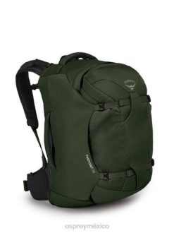 Osprey TPDI514 paquete de equipaje tuza verde hombres paquete de viaje farpoint 55 paquete de viaje