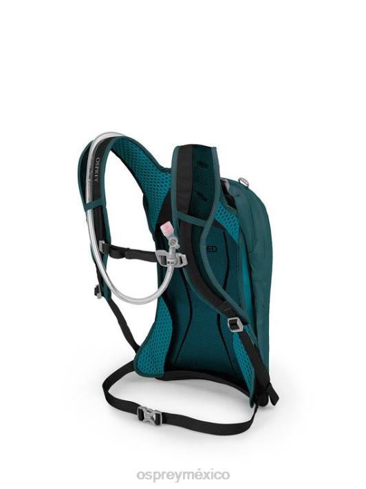 Osprey TPDI161 mochila verde baikal unisexo Sylva 5 en bicicleta