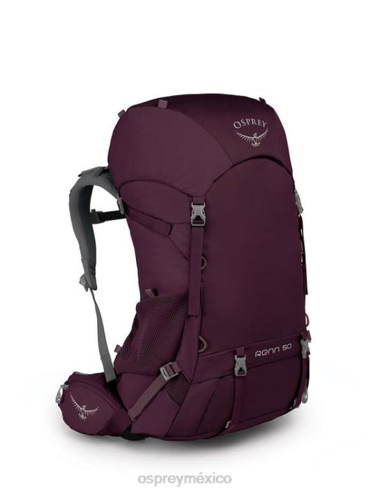 Osprey TPDI103 mochila aurora púrpura mujer renn 50 mochilero