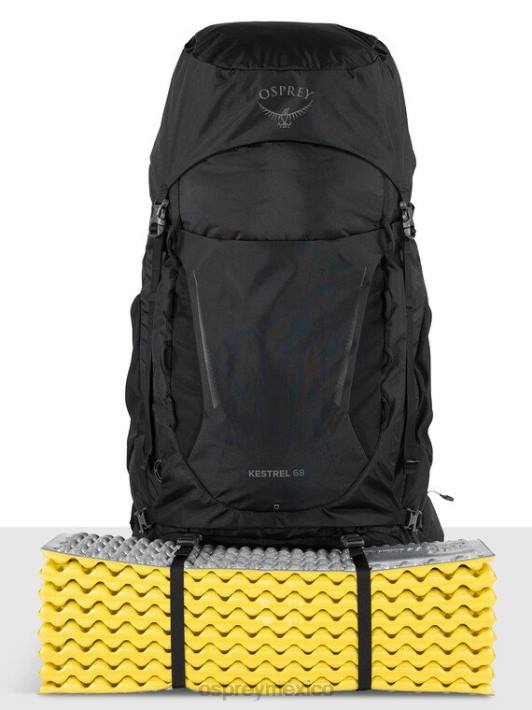 Osprey TPDI57 mochila negro unisexo cernícalo 68 mochilero