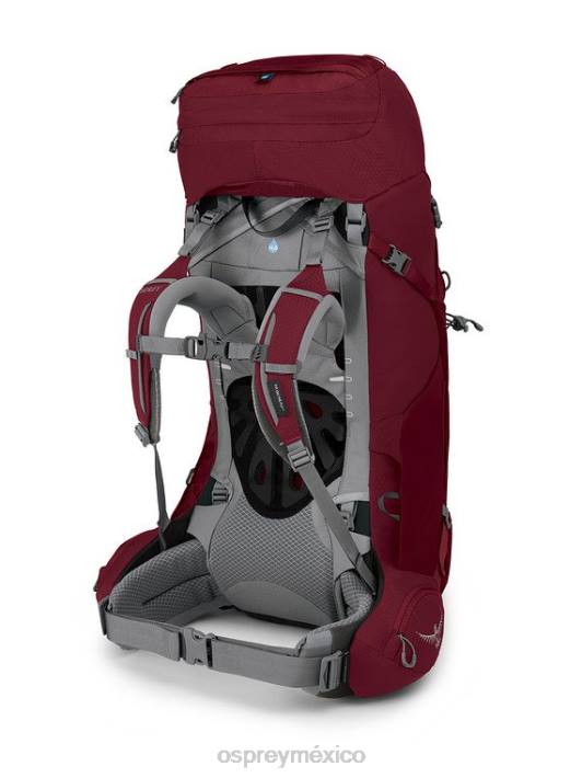 Osprey TPDI83 mochila rojo clarete mujer ariel 55 mochilero