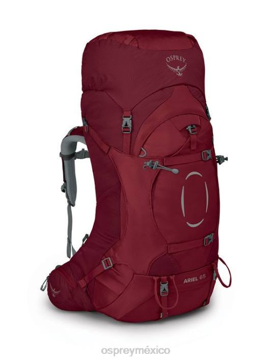 Osprey TPDI86 mochila rojo clarete mujer ariel 65 mochilero